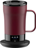 Self-Heating Coffee Mug, 14oz Heated Coffee Mug - Rechargeable Temperature Control Coffee Mug Keep Coffee Hot, Smart Mug Great Gift for Coffee Lovers & Slow Sippers