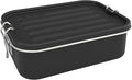 Sigg - Gemstone Lunch Box Obsidian - Stainless Steel - No Plastic - Dishwasher Safe - Leak-Proof - Reusable Food Containers - Black - Lunch To Go 27 Oz