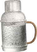 PRETYZOOM Large Capacity Glass Water Pitcher Set High-temperature Resistant Cold Water Kettle with Lid for Home Office Use Elegant Design for Parties and Gatherings