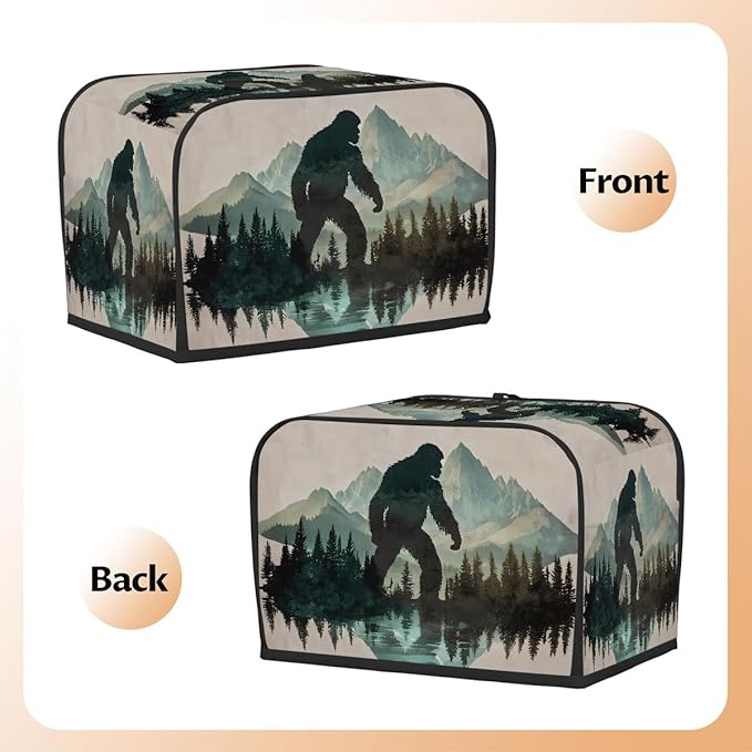 View Bigfoot Green 2 Slice Toaster Cover Dust And Fingerprint Bread Maker Cover Bakeware Protector Washable Appliance Covers Kitchen Accessories For Home Kitchen Women Gift