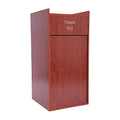 Restaurant Trash Can Cabinet, 30Gallon Commercial Trash Cans with Tray Holder & Canvas Trash Bag, Wooden Garbage Receptacle Indoor Trash Bin for Restaurant Cafeterias Schools Hotel Office Etc