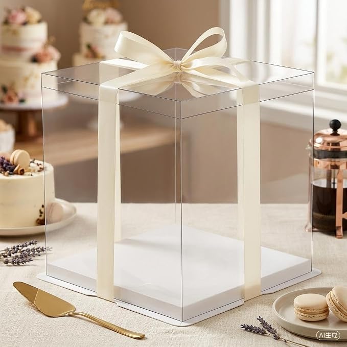 10 Inch Cake Boxes 30 Count, Commercial Bulk Case for Bakery Business, Wholesale Pastry & Cake Packaging, Durable & Easy Store, Bakery Essentials,Catering Supplies