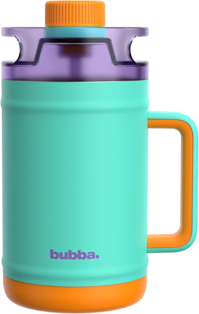 bubba 52 oz Insulated Stainless Steel Water Keg - Large Reusable Water Bottle Drinking Jug - Insulated Keg for Everyday Hydration, Lead-Free and BPA-Free, Field Trip