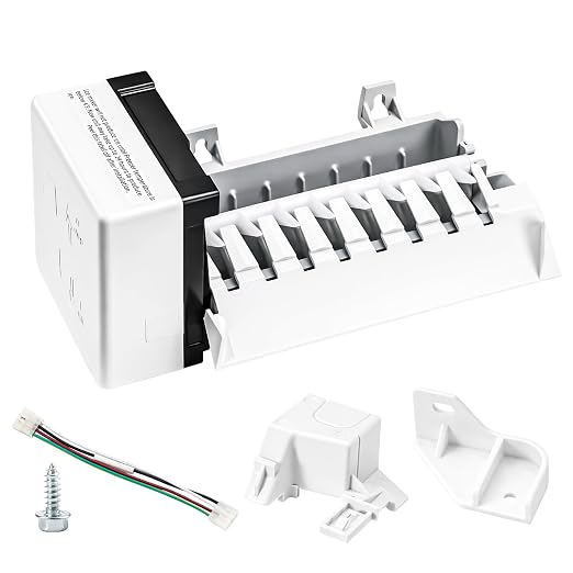 2198597 Ice Maker 185W 115V 60Hz Fit for Whirlpool Maytag Amana | High Efficiency Ice Making,Food-grade Materials,Replaces W10122502 626663 1016069 2198678