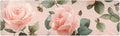 Pastel Pink Rose and Honeybees Trivet Table Runner Heat Resistant 230F for Hot Dishes Pots Plates Kitchen Dining Table Protector Decorative 39.37 X 11.8 Inch