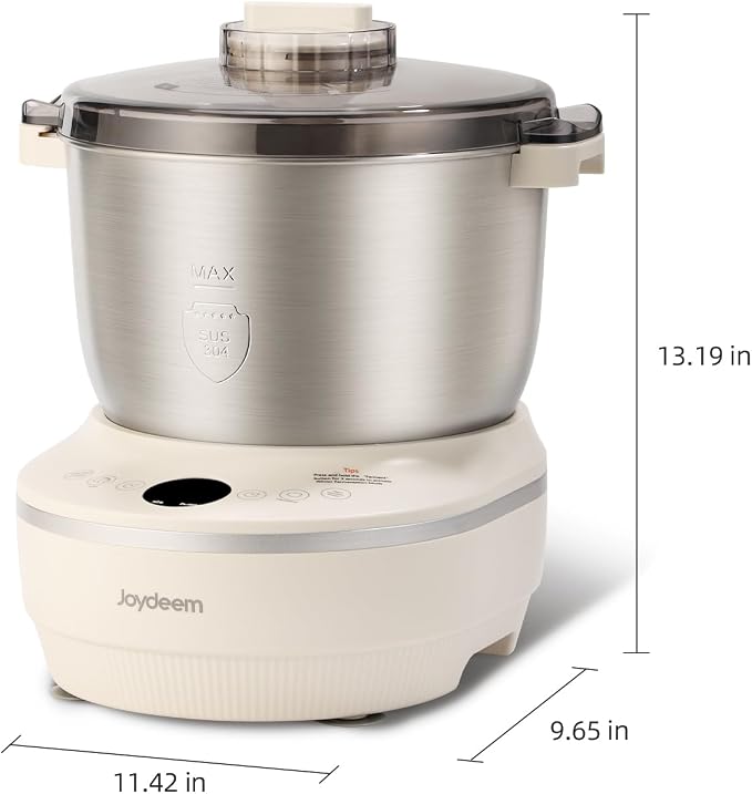 Joydeem HMJ-A701 Electric Dough Maker (7.4Qt) with Ferment Function - Ideal for Bread, Pizza, Sourdough & Dumpling Dough Mixer