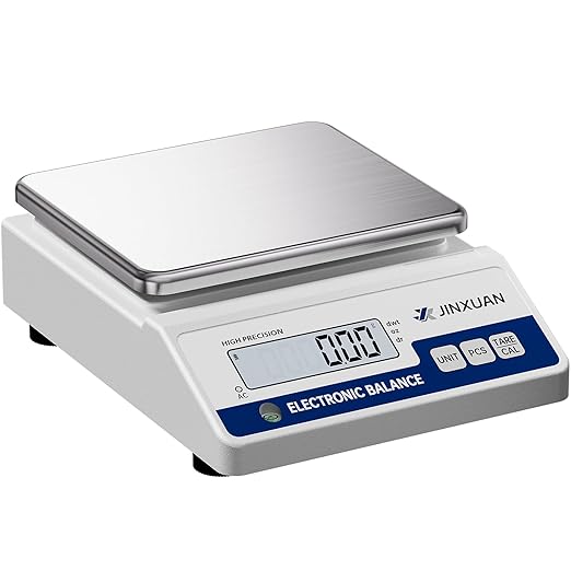 Lab Scale Gram Scale 0.01g Accuracy 1000 Gram Digital Scale Scientific Analytical Balance Scale Precision Scale for Jewelry Diamond Gold Chemistry Powder Kitchen, With 200g Weights Backlit LCD