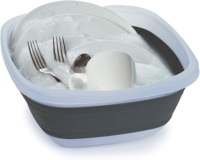 Prepworks by Progressive Collapsible Portable Sets (Large Tub and Dish Rack)