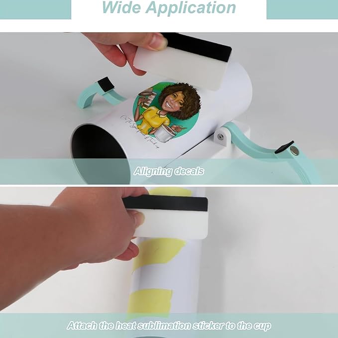 Yosoo Roller Tumbler Clamp Tool for Sublimation Projects, Lightweight and Compact, Great for DIY Enthusiasts on The Go