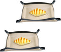Silicone Baking Mat Non Stick Leakproof Cookie Tray Heat Resistant Oven Liner Kitchen Tool(BLACK-2PCS)