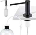 Avola Bronze Deck Mounted Lotion or Soap Dispenser for Kitchen Sink, Brass Pump Liquid Lotion Countertop Kitchen Sink Soap Dispensers with 47" Extension Tube Kit&17 OZ PET Bottle,Oil Rubber Bronze