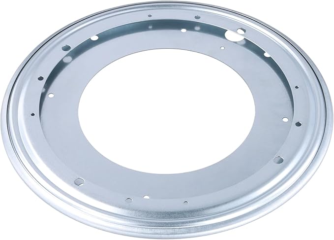 4 PCS 12 Inch Lazy Susan Turntable Hardware,360°Rotating Swivel Plate,5/16 Thick Turntable Bearing Plate, Round Lazy Susan Rotating Hardware for Table