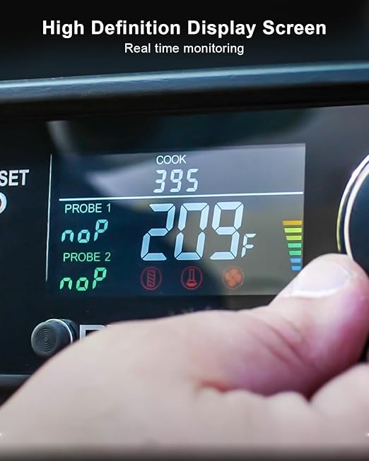 PID Control Panel Fit for Pit Boss Pro Navigator Sportsman NASCAR Wood Pellet Grill Smoker, Rectangular Digital Temperature Control Board with RTD Temperature Sensor Probe