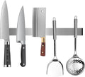 Magnetic Knife Holder for Wall - 12 Inch Stainless Steel Magnet Strip No Drill with Adhesive Tape, Kitchen Utensil Organizer