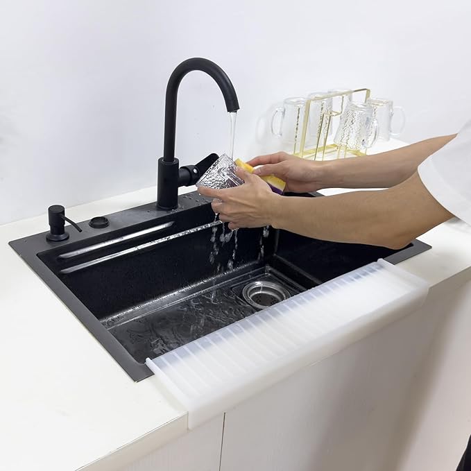 Silicone Sink Edge Protectors For Kitchen Sink Splash Guard, Kitchen Sink Splash Guard, Silicon Sink Protector For Granite,Quartz - White