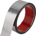 Flexible Self Adhesive Metal Strip for Magnet, Strong Peel and Stick Ferrous Tape Roll for Workshop, Office, School and Home Decoration (Shiny Silver, 16.4ft x 3.15inch)