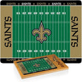 PICNIC TIME NFL Football Field Icon Glass Top Cutting Board & Knife Set, (Parawood & Bamboo)