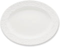 Lenox Opal Innocence Carved Large Oval Platter -,White