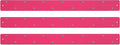 Three by Three Seattle Large Magnetic Strip Bulletin Board (3-Pack) – 28″ × 2.5″ Metal Magnetic Display Board with 12 Neodymium Magnets Each (Pink)