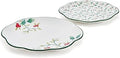 Pfaltzgraff Winterberry Holiday Set of 2 Serving Plates, 10 Inch and 12 Inch, Multicolored