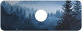 Kitchen Sink Splash Guard 1 PC 14.7 Inch Sink Faucet Mat Splash Guard for Bathroom Countertop Water Absorbent Foldable Cuttable Soft Washable Watercolor Winter Mountain Blue