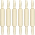 6 Pack Wood Small Rolling Pin for Kids, 7.9 Inch Kids Rolling Pin for Home Kitchen