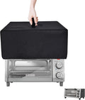 Toaster Oven Cover Heavy Duty Water-Proof Heat-Resistant Dust-Proof Protective Cover Case for BLACK+DECKER 4-Slice Crisp 'N Bake Air Fry Toaster Oven TO1313SBD/TO1787SS (Black)