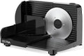 OSTBA Foldable Electric Food Slicer, Adjustable Thickness 0–15mm, 6.7” Stainless Steel Blade, 150W Motor, Portable & Easy-to-Clean, Meat, Cheese, Bread, and Vegetable Slicer for Home Kitchen, Black