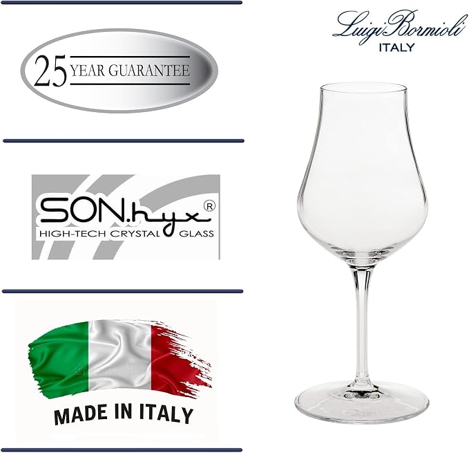 Luigi Bormioli Vinoteque Snifter Wine Glasses - Clear, Set of 6