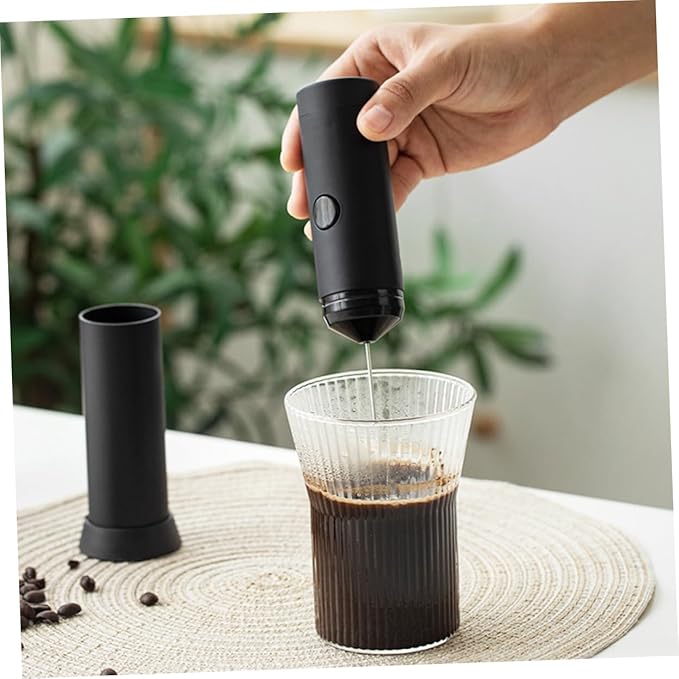 LIFKOME Handheld Electric Milk Frother Mixer Multi-Speed Whisking Tool for Lattes and Cappuccinos Portable Milk Foam Maker for Home Kitchen Use