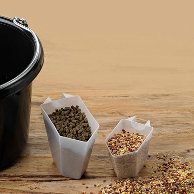 Plastic Measuring Scoop, (2.5 cc | 1/2 teaspoon | 2.5 mL) Long Handle Spoons for Powders, Granules, Coffee, Pet Food, Baking Supplies, Protein and Other Dry Goods, BPA Free (Set of 3)