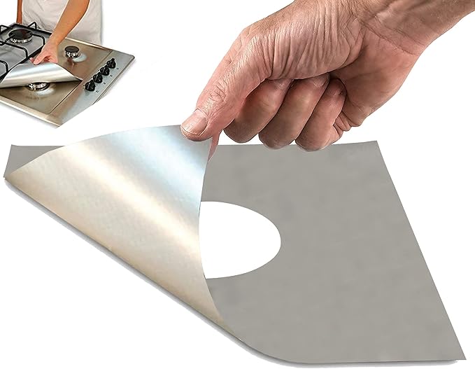 2 Pack Oven Liners for Bottom of Oven and Stove Burner Covers Bundle Set