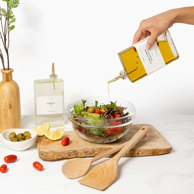 Gold Syrup Dispenser & Thin Oil Bottle