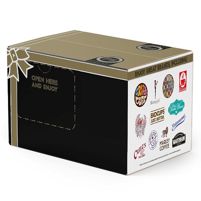Perfect Samplers Hazelnut Coffee Pods Variety Pack, Medium Roast, Assorted Hazelnut Coffee Pods, 50 Count for Keurig K-Cup Machines