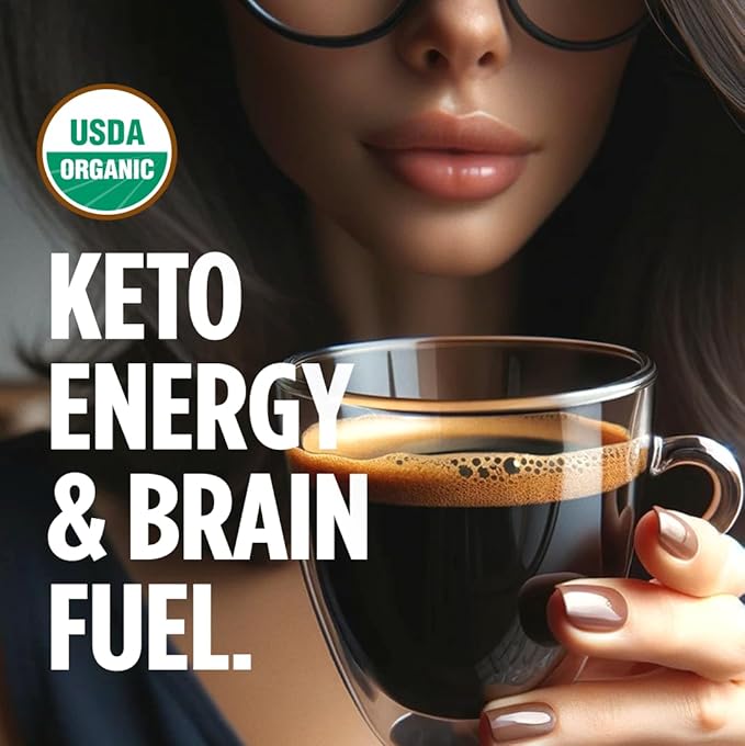 VitaCup Organic Genius Keto Coffee Pods, Increase Energy & Focus w/MCT Oil, Turmeric, B Vitamins, D3, Medium Dark Roast, Bold, Smooth, Single Serve Pod Compatible w/Keurig K-Cup Brewers, 16 Ct.