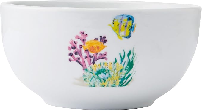 Studio Nova Coastal Ocean Underwater Life 12 Piece Dinnerware Plate Bowl Set, Service for 4