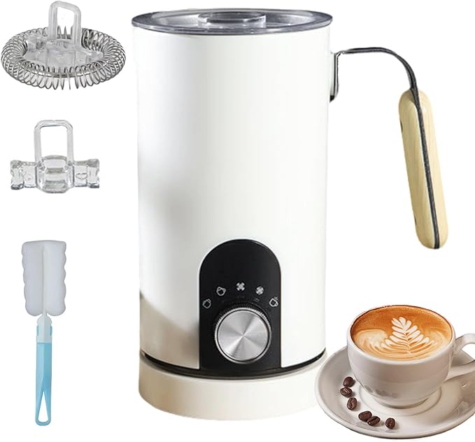 Milk frothing machine，Automatic milk frother，Electric for Hot & Cold Froth, Froth Or Heat Milk，Multifunctional milk frother，Automatic off & Easy Cleaning, Silent Operation