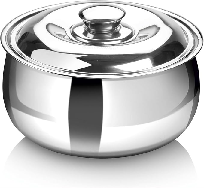 SIGNORA WARE Large Insulated Casserole Dish with Lid 1000ml. Stainless steel Hot Pot Food Warmer/Cooler -Thermal Soup/Salad Serving Bowl Stainless Steel Hot Food Container–Best Gift Set for Moms