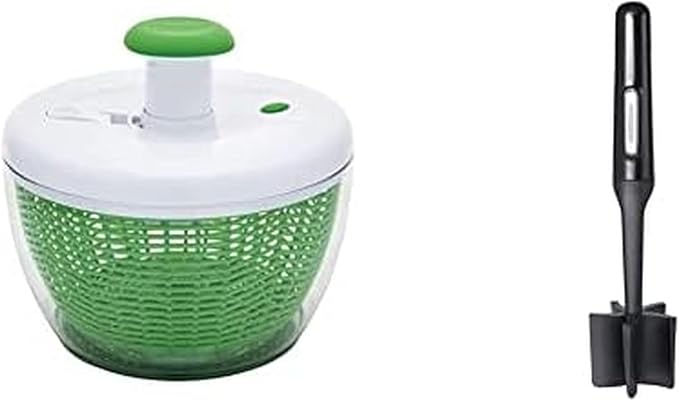 Farberware Easy to use Pro Pump Spinner + Professional Heat Resistant Nylon Meat and Potato Masher