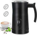 Milk Frother, 4 in 1 Electric Milk Frother and Steamer with Handle, Saicefe 11.8oz/350ml Automatic Warm and Cold Foam Maker for Coffee,Latte, Cappuccino, Hot Chocolate, 400W, Black