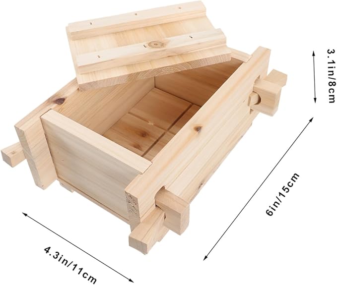 SHOWERORO Homemade Tofu Press Maker Tofu Mold for Bean Curd Easy to Assemble for Home Use for Sushi Press