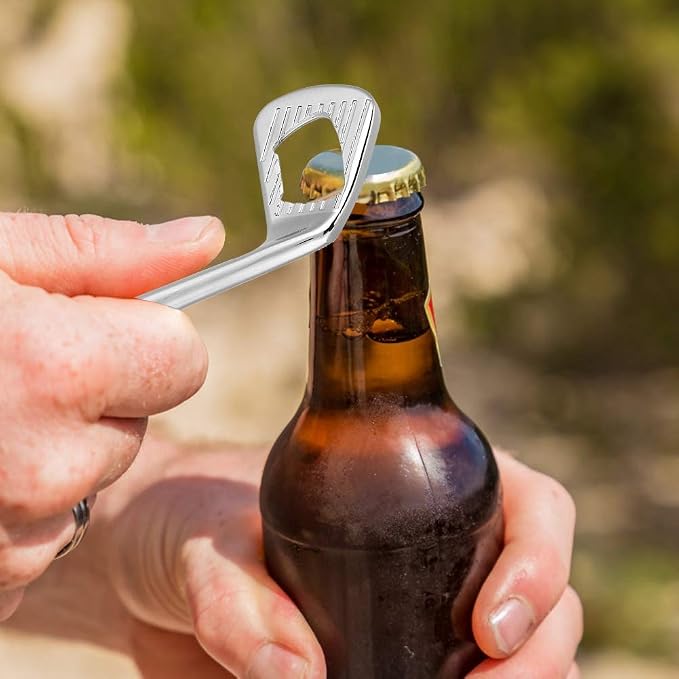Bottle Opener Wine Stopper Set, Shaped Corkscrew Wine Opener, Wine Beer Openers, Champagne Stoppers for Bar Wedding Celebration, Gift Sets for Golfer Enthusiast
