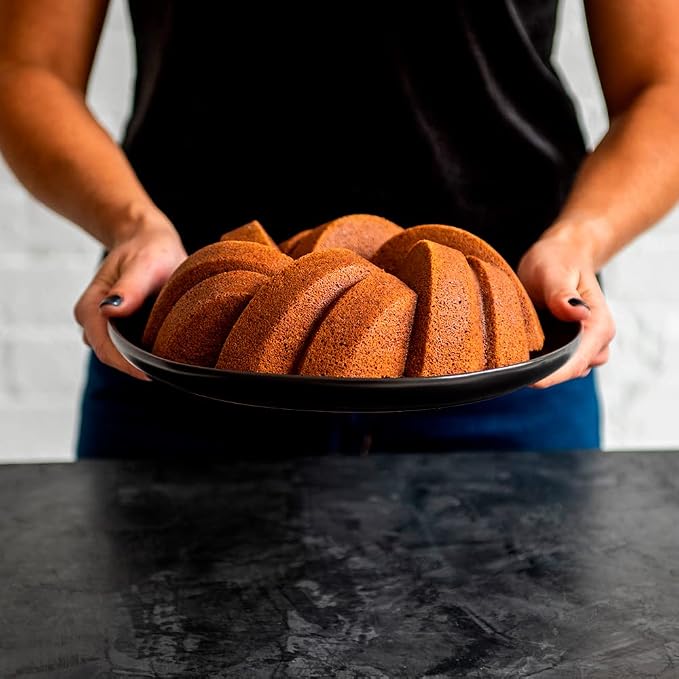 Nordic Ware NW 95577 75th Anniversary Braided Rope Bundt Cake Pan, Gold 12 Cup Capacity (Pack of 3)