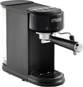 IMUSA 20 Bar Espresso Machine with Milk Frother, Compact 1-2 Cup Espresso & Cappuccino Maker, Thermoblock Fast Heating Coffee Machine, Hot & Iced Latte, Macchiato & Mocha Maker, Matte Black