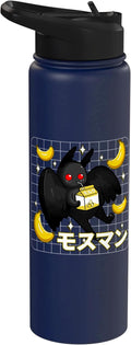 Kawaii Mothman Banana Milk Shake Carton Stainless Steel Insulated Water Bottle