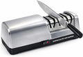 Electric Knife Sharpener for Kitchen, 3-Stage Professional Kitchen Knife Sharpener with 15° Precision Angle Guide, Fast & Portable Stainless Steel Grinding Tool for Sharpening, Repairing & Polishing