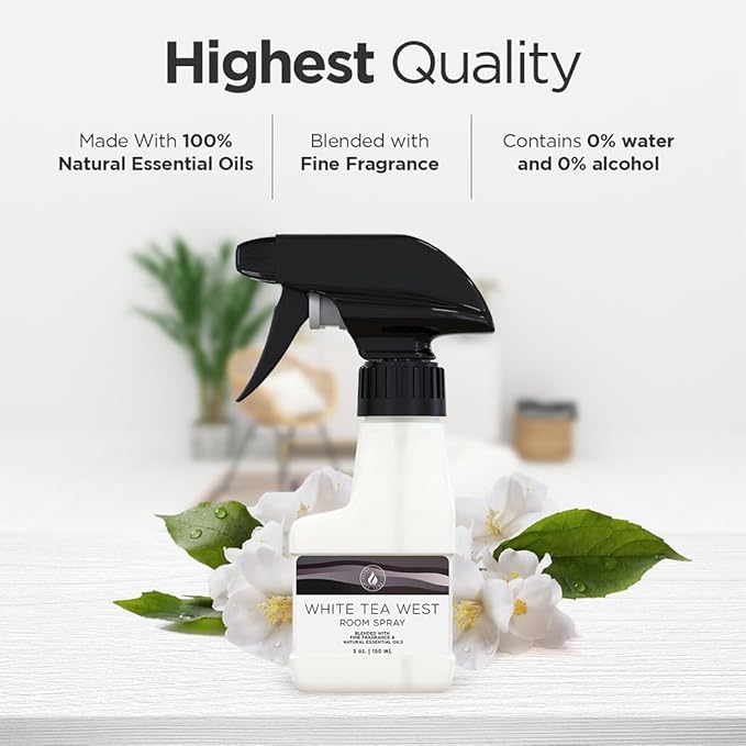 Blaze Away White Tea West Air Freshener Spray, Commercial Room Spray for Hotels & Spas - Long Lasting Hotel Scent Room Fresheners, Deodorizer