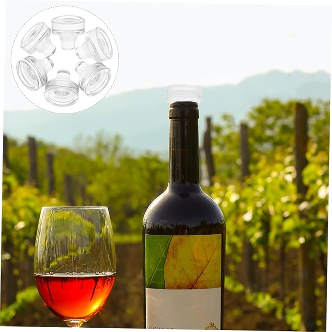 MAGICLULU 24pcs Shaped Glass Wine Stoppers Reusable Beverage Sealers for Bottles Leakproof Design Preserves Freshness for Wine and Beer Storage