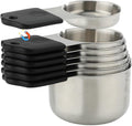 Measuring Cups Stainless Steel Magnetic Measuring Cups Set of 7 Stackable Nesting Heavy Duty Metal Measure Cup for Measuring Dry or Liquid Ingredients