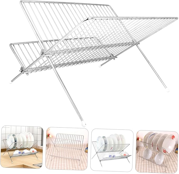 Amosfun 1pc Kitchen Bowl Holder Dish Draining Rack Dish Drying Rack Over Sink for Organized Decorative Storage